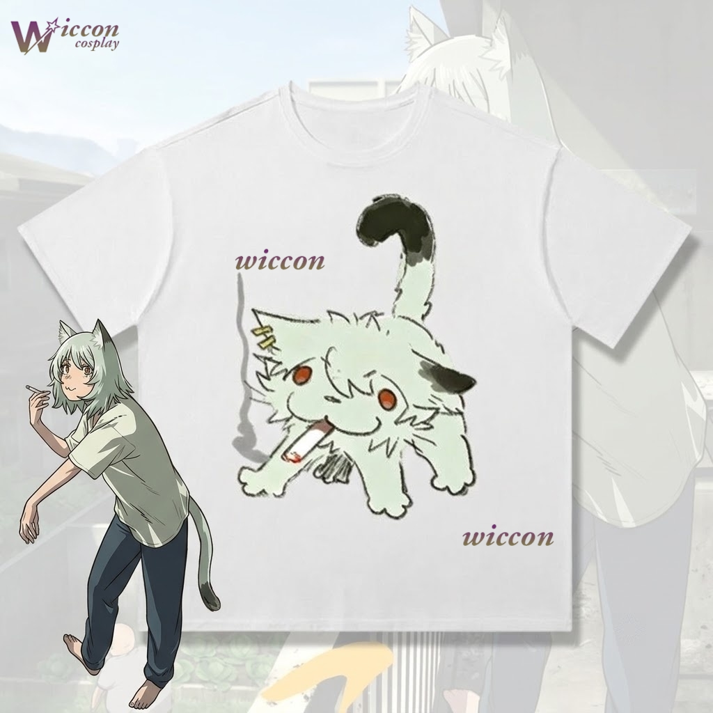 Anime Merchandise Shirt - YesOk Chainsmoker Cat Yaniko Satou Cute