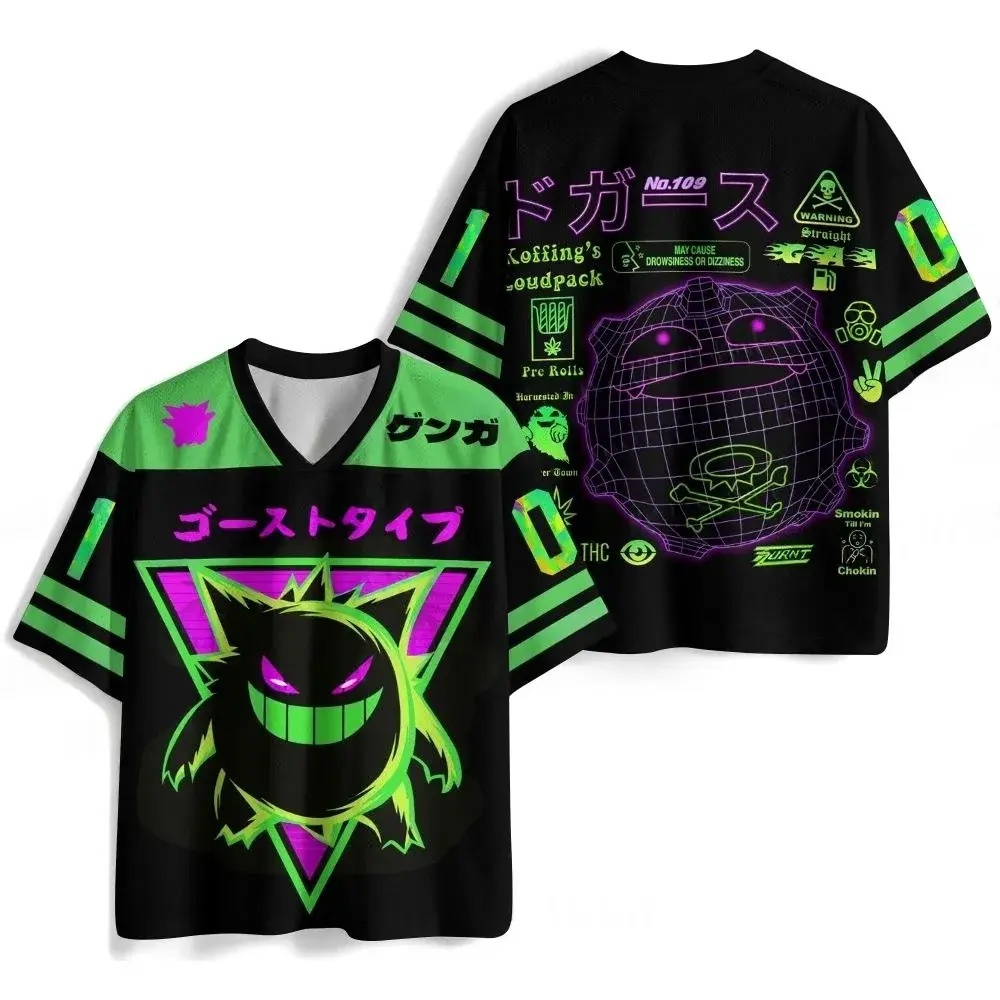 Popular Anime Merchandise - 2026 Popular Gengar Printed Short Sleeved