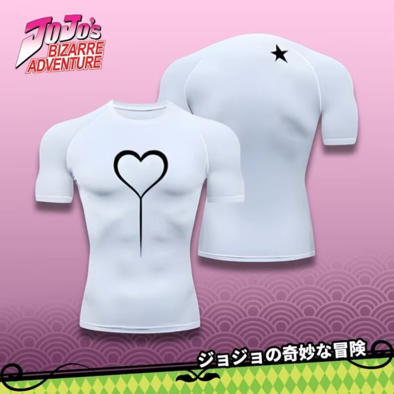 Jojo Anime Merchandise - Giorno Compression Shirt | Jojos Bizarre