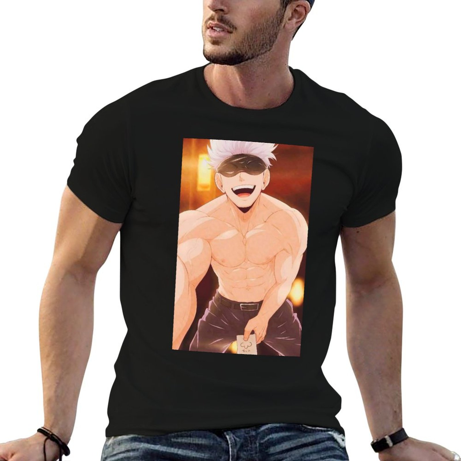 Gojo Satoru Merchandise T-Shir - Anime Merchandise Shirt ulasan dan harga