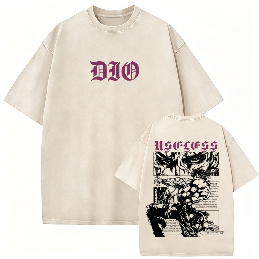 Washed Vintage Anime Jojo Biza - Jojo Anime Merchandise ulasan dan harga