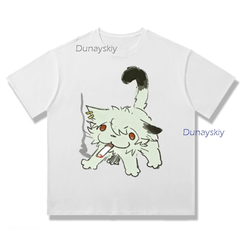 YesOk Chainsmoker Cat Yaniko S - Anime Merchandise Shirt ulasan dan harga