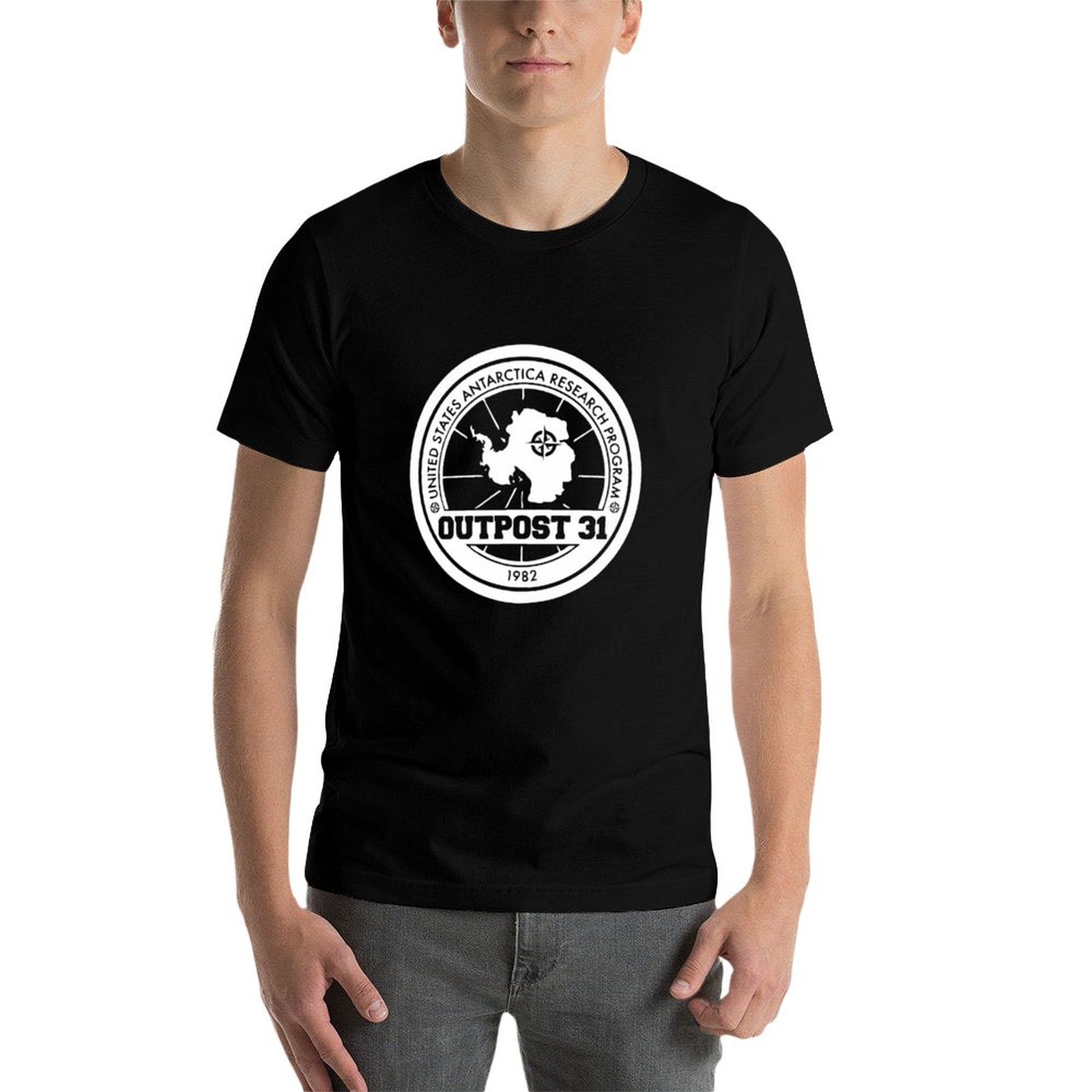 Outpost 31 Logo MERCHANDISE T- - Anime Merchandise Shirt ulasan dan harga